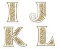 Golden Capital Letters 3