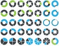 Pie charts and circular graph - infographic