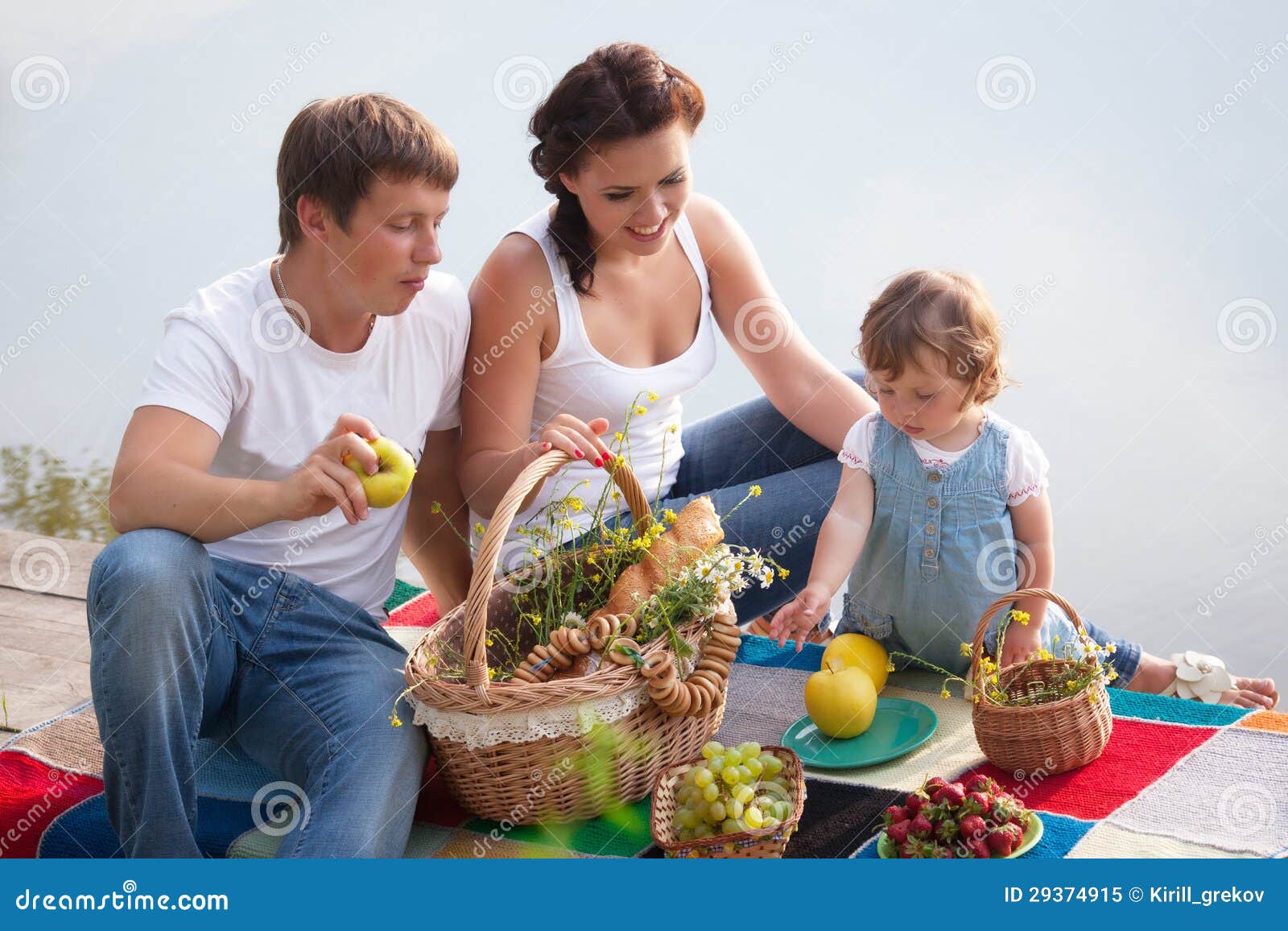 Family on picnic stock image. Image of daughter, eating - 29374915