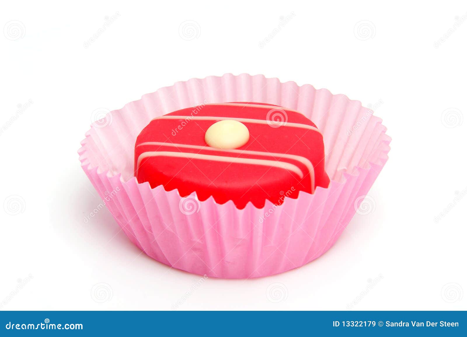 Pink petit four stock image. Image of frosting, frosted - 13322179