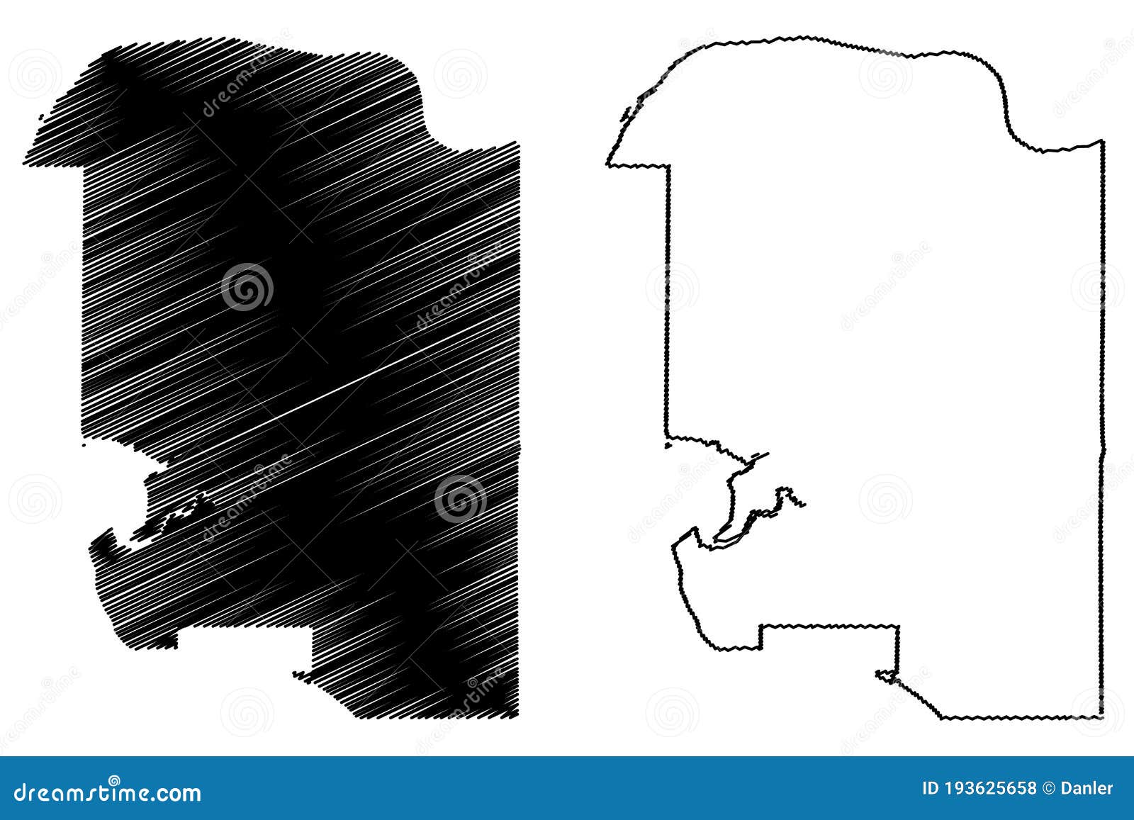 Surrey City Canada, British Columbia Province Map Vector Illustration ...