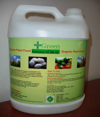 Dr.Green Organic Plant Food - 100% Pure Liquid Fertilizer | Controlled Release, Soluble, Optimal for Pest Protection, Ideal for Agriculture