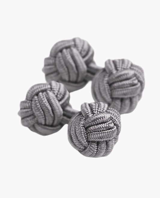 Image 1 of Charcoal Silk Knot Links