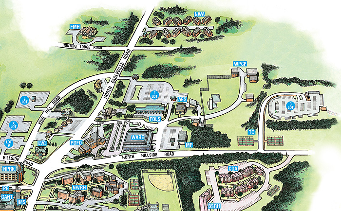 UConn Storrs Campus Map