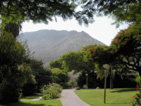 Ein Gedi garden is set in a kibbutz.