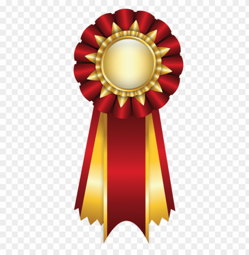 Gold Ribbon Award PNG Transparent Background