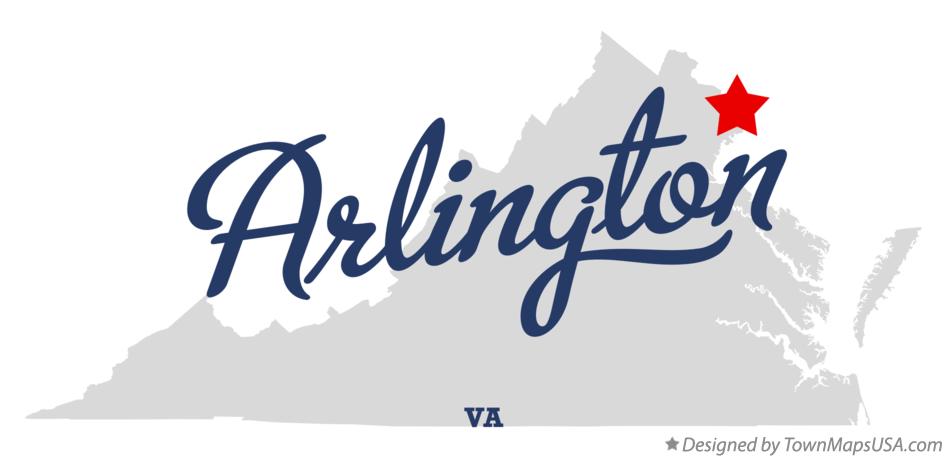 Map of Arlington Virginia VA