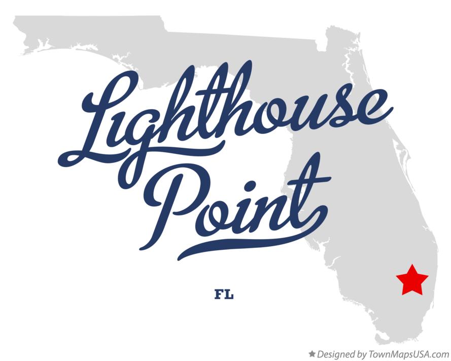 Map of Lighthouse Point Florida FL