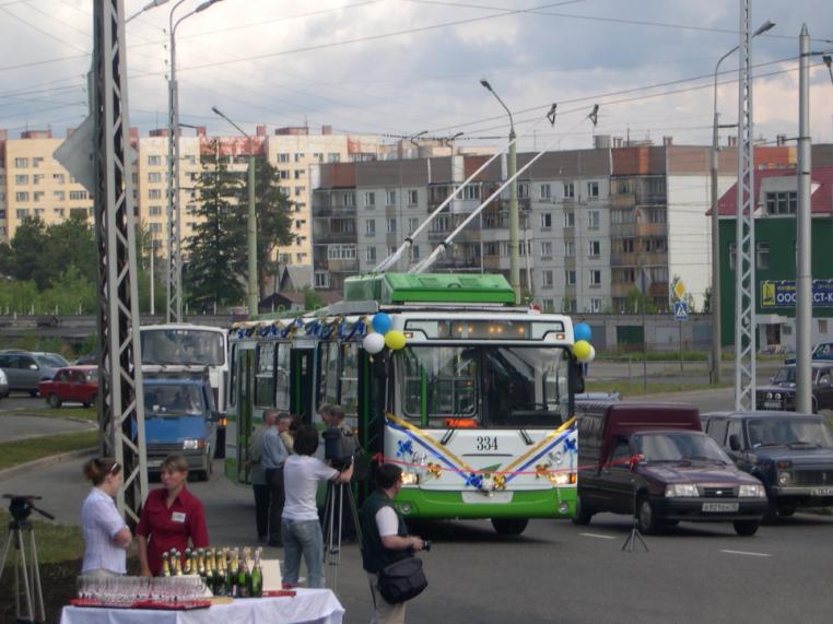 Петрозаводск, МТрЗ-5279-0000012 № 334; Петрозаводск — Открытие троллейбусной линии по улице Чапаева