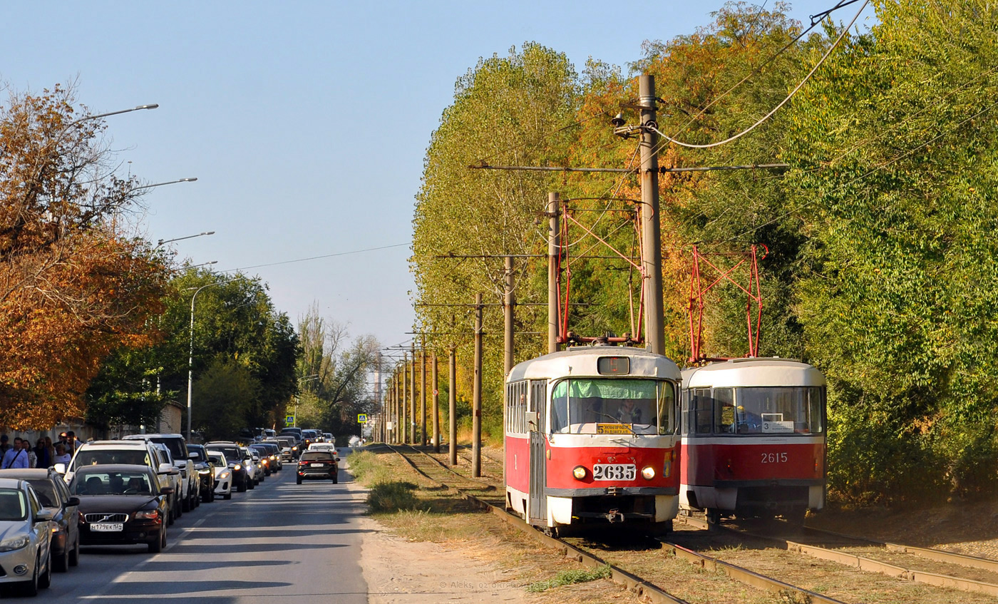 Волгоград, Tatra T3SU (двухдверная) № 2635