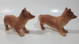 Vintage Red Fox 6 1/2" Long Ceramic Wildlife Figurine Set of 2