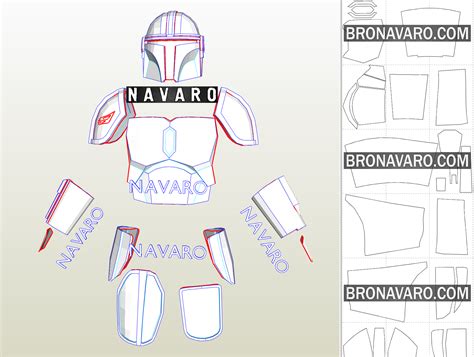 Mandalorian Beskar Armor Template Mandalorian Full Armor Pepakura