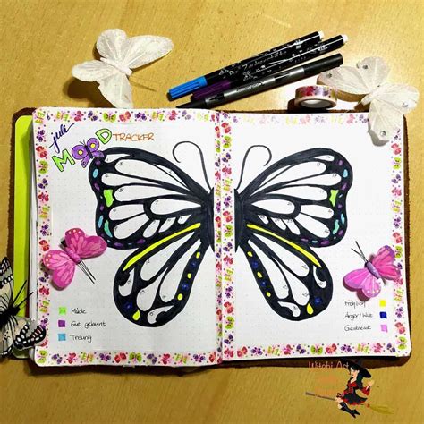 57 Amazing Butterfly Bullet Journal Spreads My Inner Creative