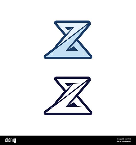 Z Letter And Z Logo Design Vector Identity Illustration Stock Vector