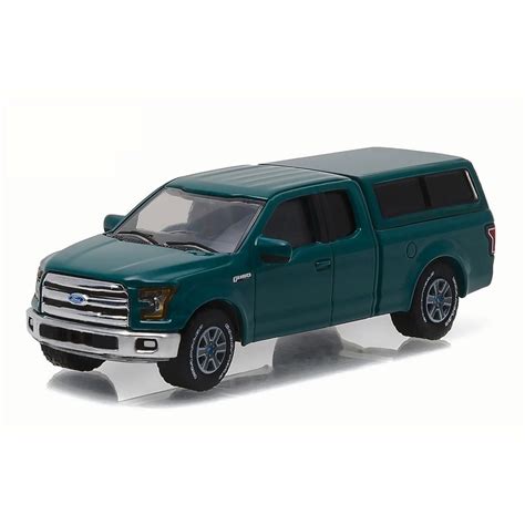 2015 Ford F 150 W Camper Shell Green Greenlight 29850d 164 Scale