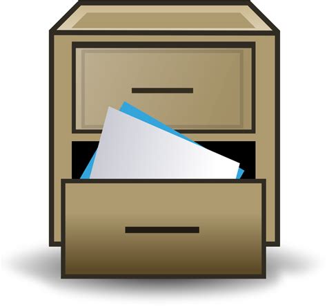 File Filing Cabinet Icon Svg Wikimedia Commons Drawer File Cabinet 51b