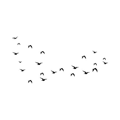 Black Flying Birds Silhouette Design Flying Birds Flying Birds Vector