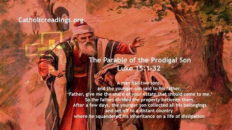 Parable Of The Prodigal Son Luke 151 32 Bible Verse Of The Day