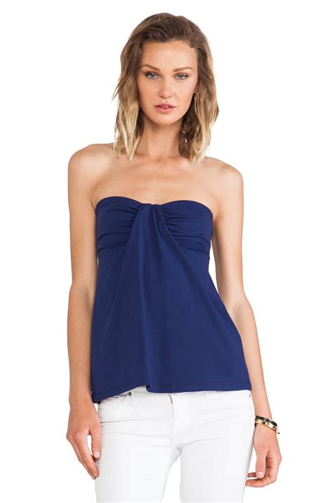 Susana Monaco Kai Strapless Top In Inkwell Revolve