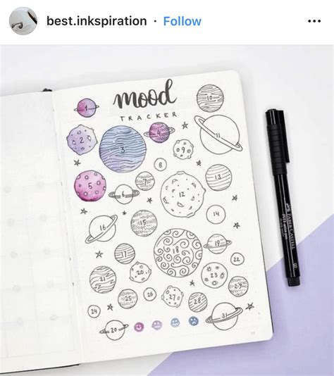 50 Bullet Journal Mood Tracker Spread Ideas