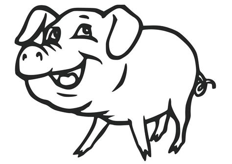 This cute animal has a pink color with a lot of meat. Free Printable Pig Coloring Pages For Kids