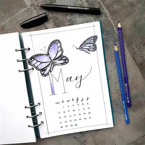 57 Amazing Butterfly Bullet Journal Spreads My Inner Creative