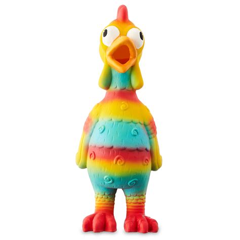 Vibrant Life Playful Buddy Tie Dye Chicken Dog Toy Chew Level 2 With