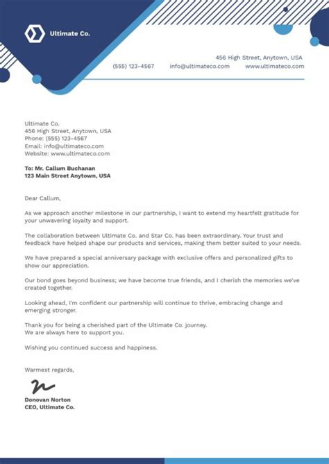 Thank You Letter To Client Piktochart