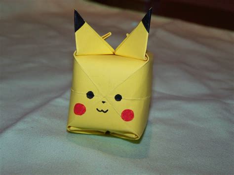 How To Create An Origami Pikachu From A Post It Note Origami How To