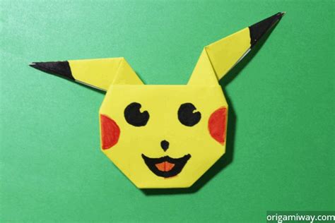 Easy Origami Paper Pikachu Tutorial Easy Pokemon