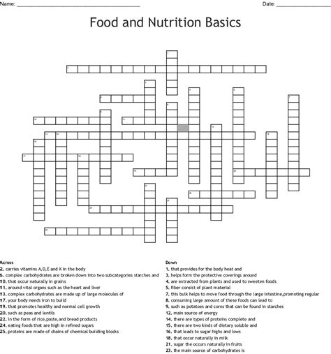 Today's puzzle is listed on our homepage along with all the possible crossword clue solutions. 10 Interesting Nutrition Crossword Puzzles | KittyBabyLove.com