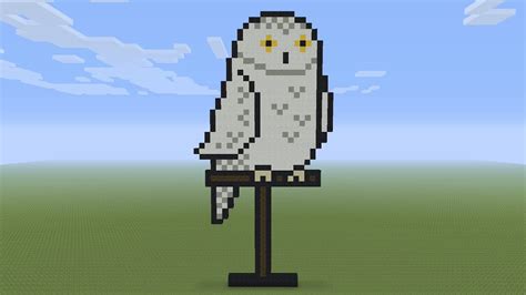 Minecraft Pixel Art Hedwig Owl Youtube