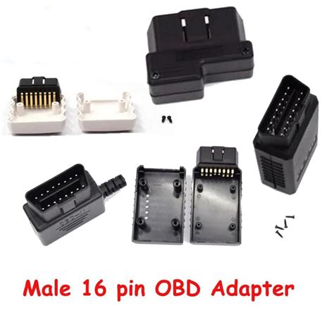 Easy Return 5PCS Lot OBD2 EOBD 2 16pin Male Connector J1962 OBD Male Plug OBD2 16Pin The Style