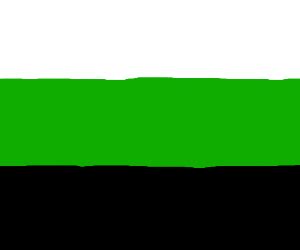 Black, grey, white, and purple from top to bottom. Top to Bottom: White, Green, Black Stripe Flag - Drawception