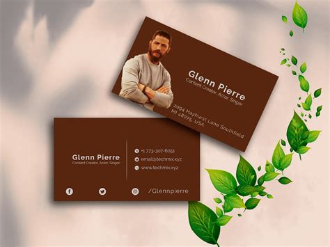 Choose among 8 incredible designs for your business card, and use our business card creator to match your brand. Content Creator, Actor, Singer Business Card | TechMix