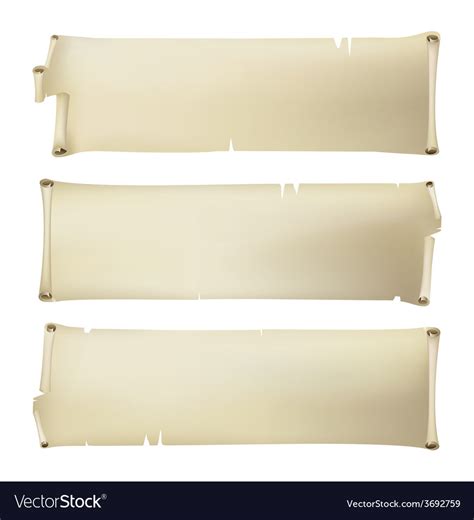 Set Of Old Paper Banners Royalty Free Vector Image