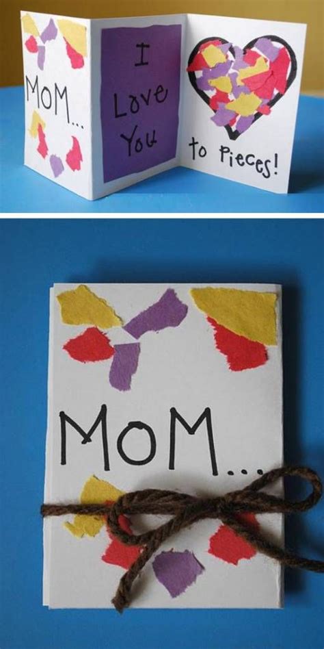 16 Easy Mothers Day Cards For Kids To Make Diy Mothers Day Crafts