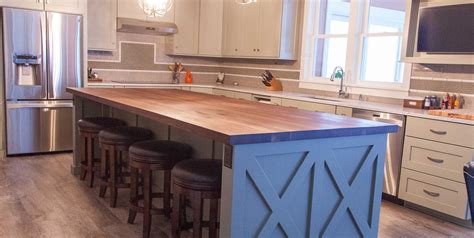 A diy kitchen island increases counter space in your kitchen. Black Walnut Kitchen Island - McClure Block Butcher Block ...