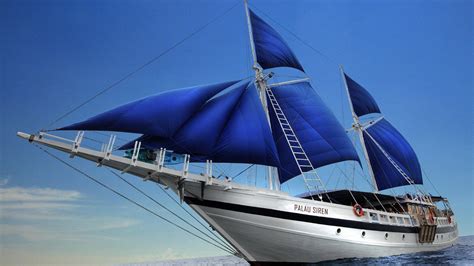 Luxury Tourism Ship Transportation 1080P Nature Yacht Sailboat