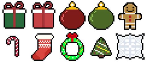 Christmas Pixel Art Icon Pack By Asymmetric