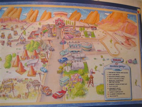 RADIATOR SPRINGS MAP Disney Pixar CARS A Photo On Flickriver