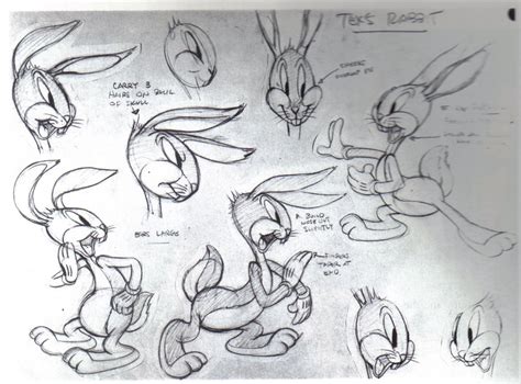 Bugs Bunny Animation Drawings 1940 The World History Archive And