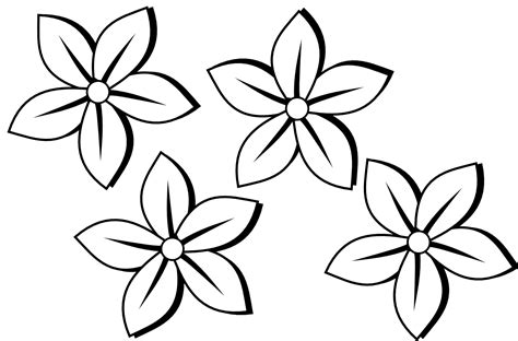 Line Drawing Simple Flower Clipart Best Clipart Best Clipart Best