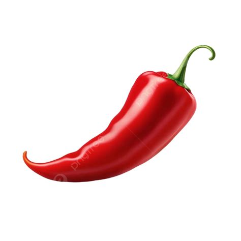 Free Vector Red Chili Pepper Realistic Single Object On Blank White