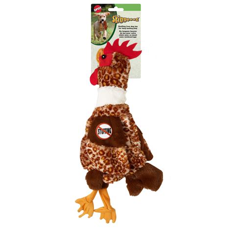 Spot Skinneeez Stuffing Free Plush Chicken Dog Toy 17