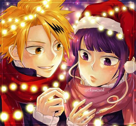 Jirou Kyoka Kaminari Denki Boku No Hero Académia Anime Christmas