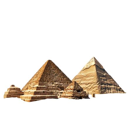 Egyptian Pyramids Isolated Transparent Background Egyptian Pyramids