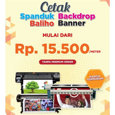 Jual Spanduk Banner Murah I Ukuran 2x1 Meter Free Desain Indonesia