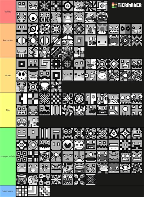 Geometry Dash All Icons Tier List Community Rankings Tiermaker