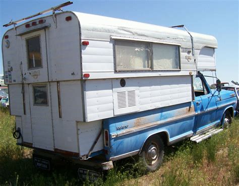 Vintage trucks for sale camper. 1972 Ford F-250 Camper Special with Alaskan Camper For Sale